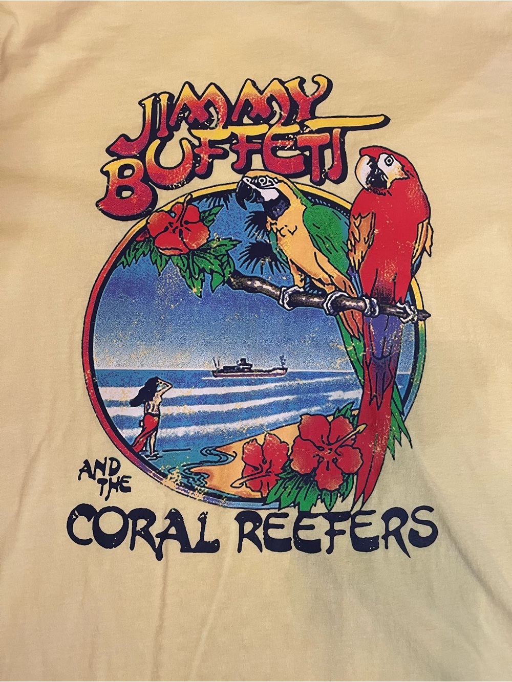 Jimmy Buffett and the Coral Reefers Parrot Graphic Tee - Yellow